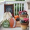 Greentek; Fall Decorations for Home Outdoor, 3 Pack 24 Inch Wooden Pumpkin Porch Decor, Red White Green Pumpkin Standing Signs with Rustic Straw Bows for Front Door, Garden, Patio, Yard & Thanksgiving Decoration; Category:Porch Signs; Image:3